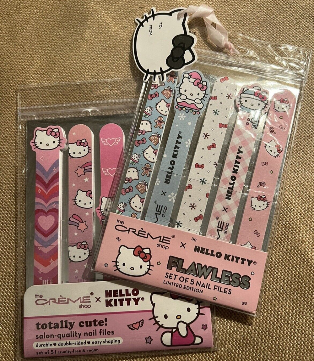 HELLO KITTY Sets of Nail Files-SET OF 2 --TOTALLY CUTE and FLAWLESS